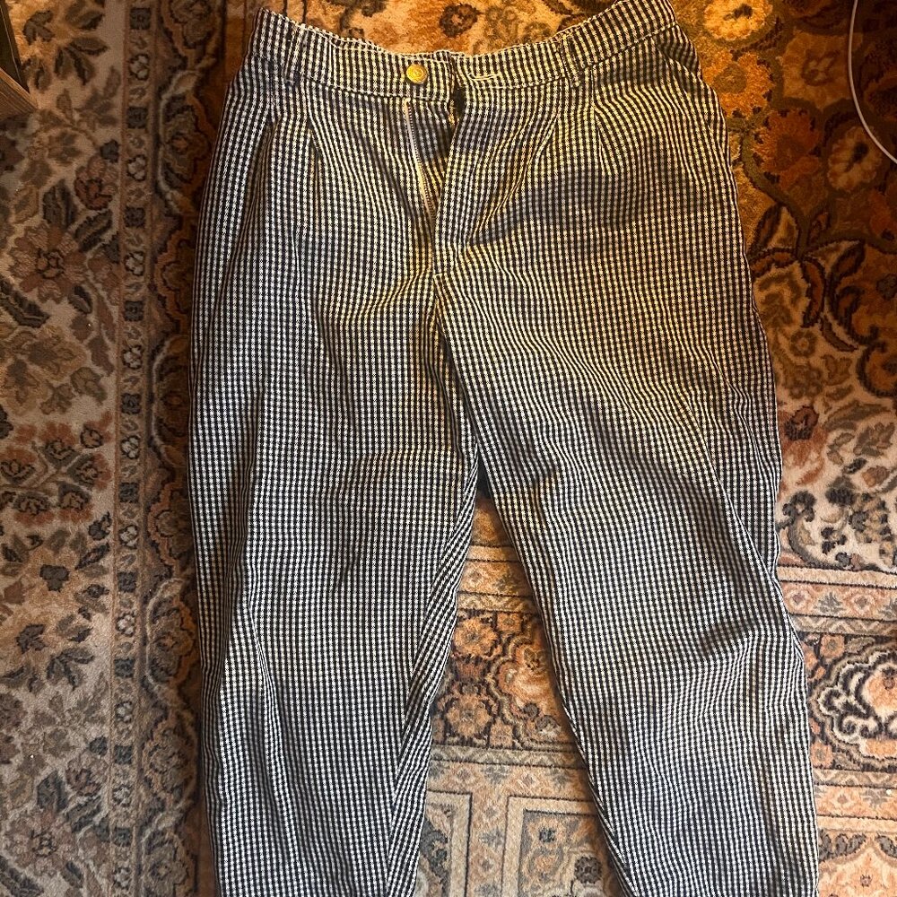 EUC Big Bud Press Petite Checkered Trousers